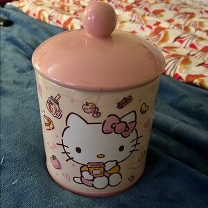 Hello Kitty Pink and Cream Decorative Jar